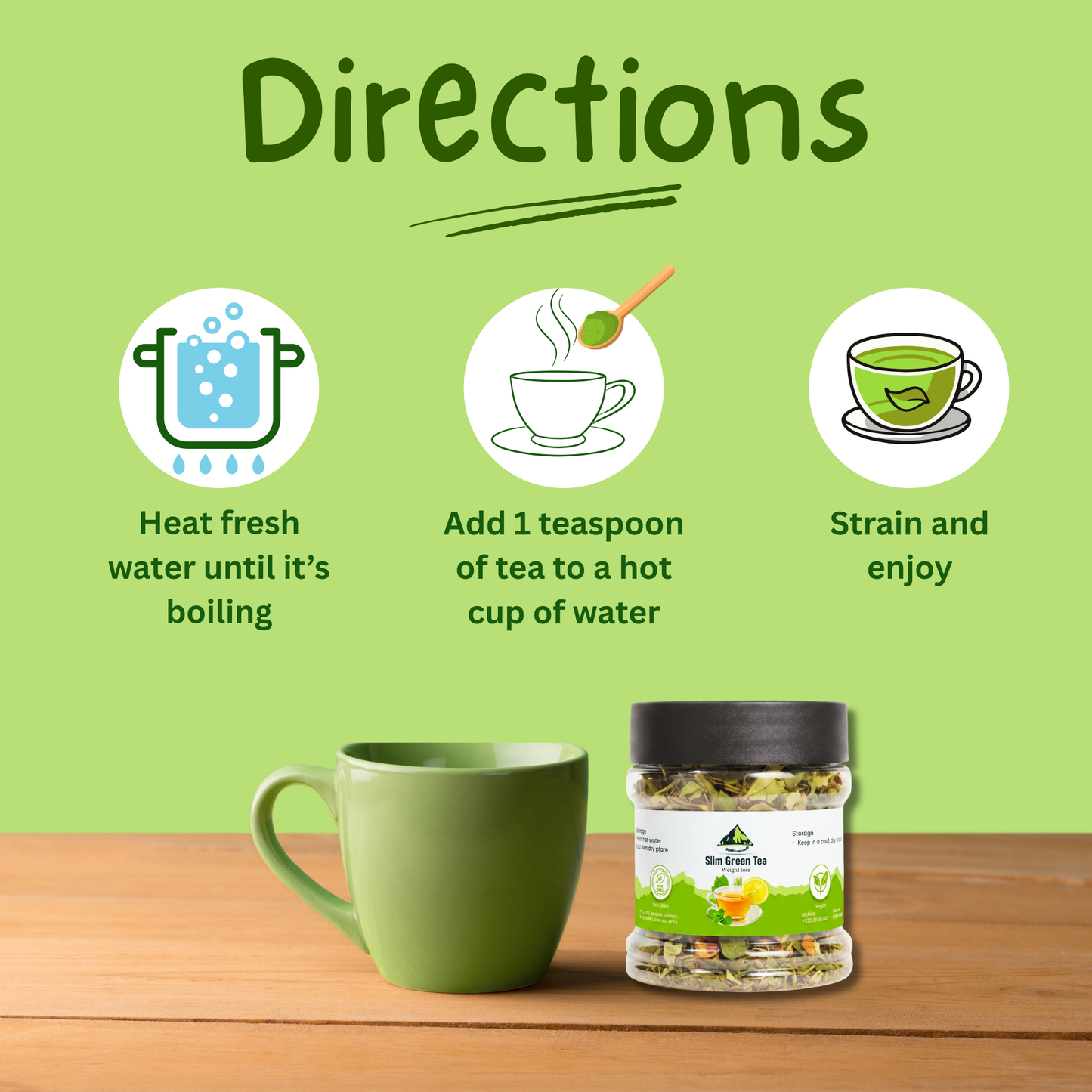 Slim Green Tea – Natural Herbal Weight Management Tea