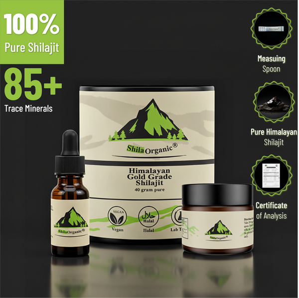 ShilaOrganic Gold Grade Himalayan Shilajit Resin 40g